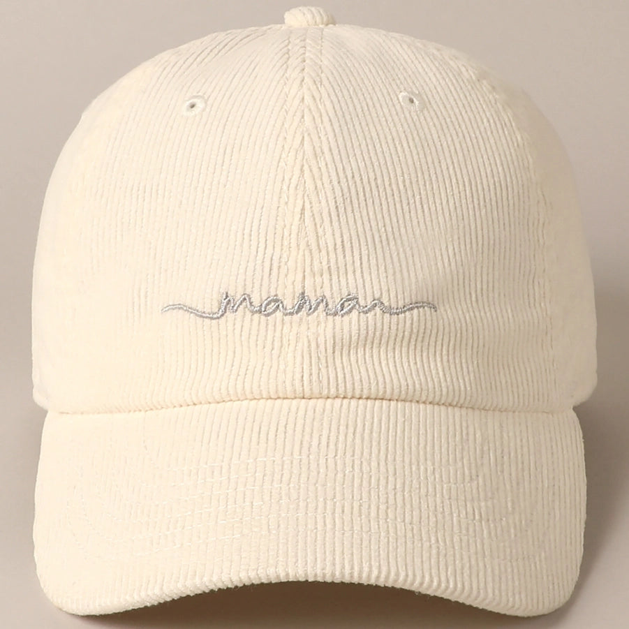 MAMA Corduroy Ball Cap **BACK IN STOCK**