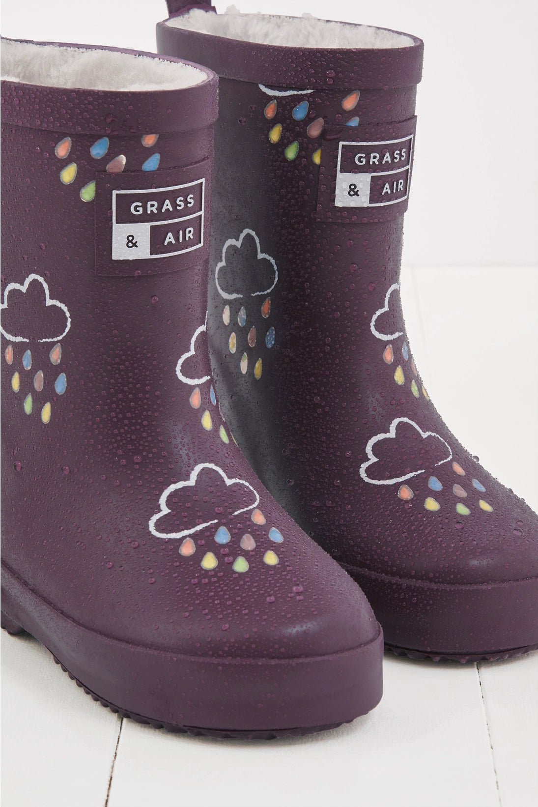 Grass & Air - Colour Changing Rain Boots (Wellies) - Amethyst