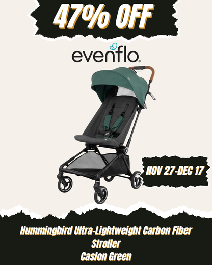 EVENFLO Hummingbird Ultra-Lightweight Carbon Fiber Stroller - Caslon Green