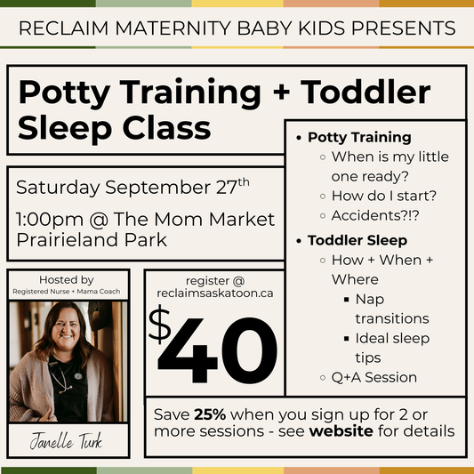 Potty Training + Toddler Sleep Class Hosted by Janelle Turk - The Mama Coach