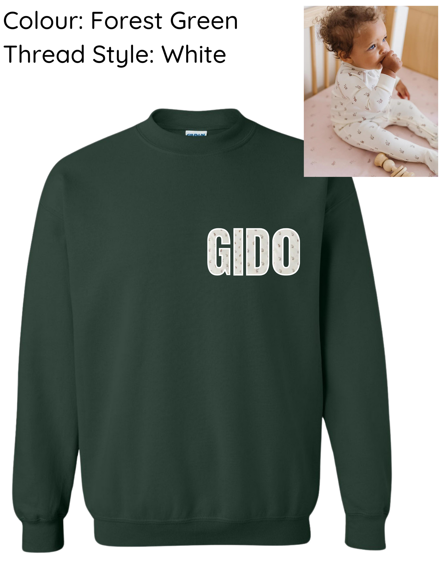 !! LIMITED TIME ONLY !! GIDO CUSTOM KEEPSAKE CREWNECK SWEATSHIRT