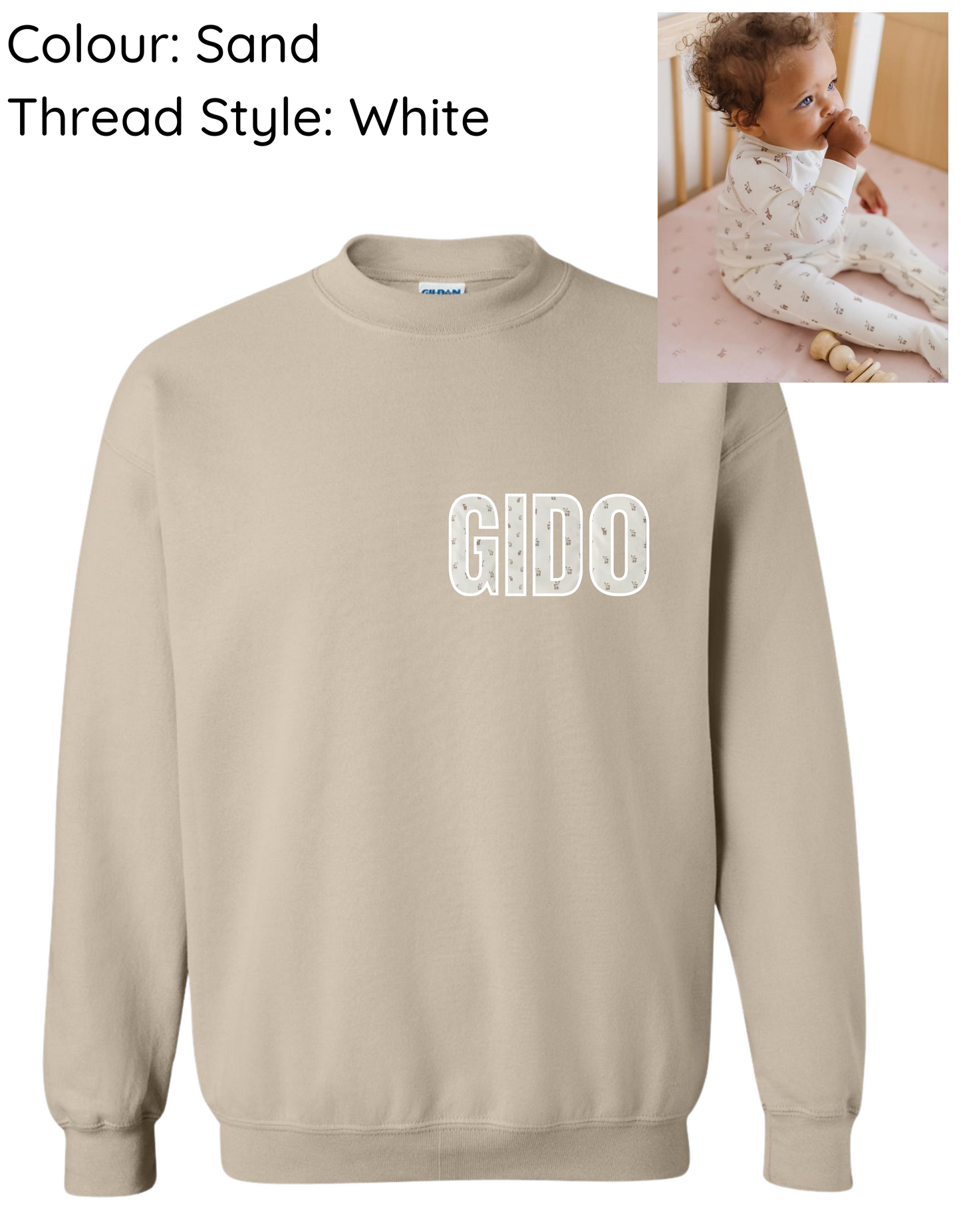 !! LIMITED TIME ONLY !! GIDO CUSTOM KEEPSAKE CREWNECK SWEATSHIRT