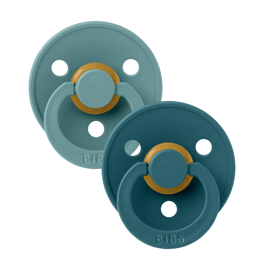BIBS - Latex Pacifier 2 Pack - Island Sea + Forest Lake