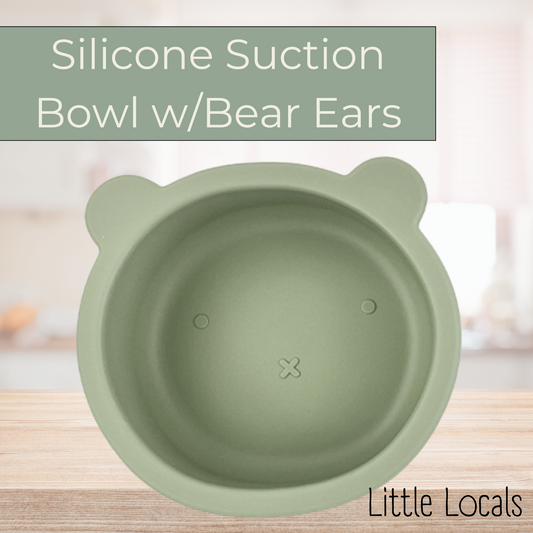 Little Locals Silicone Suction Bowl w/Bear Ears