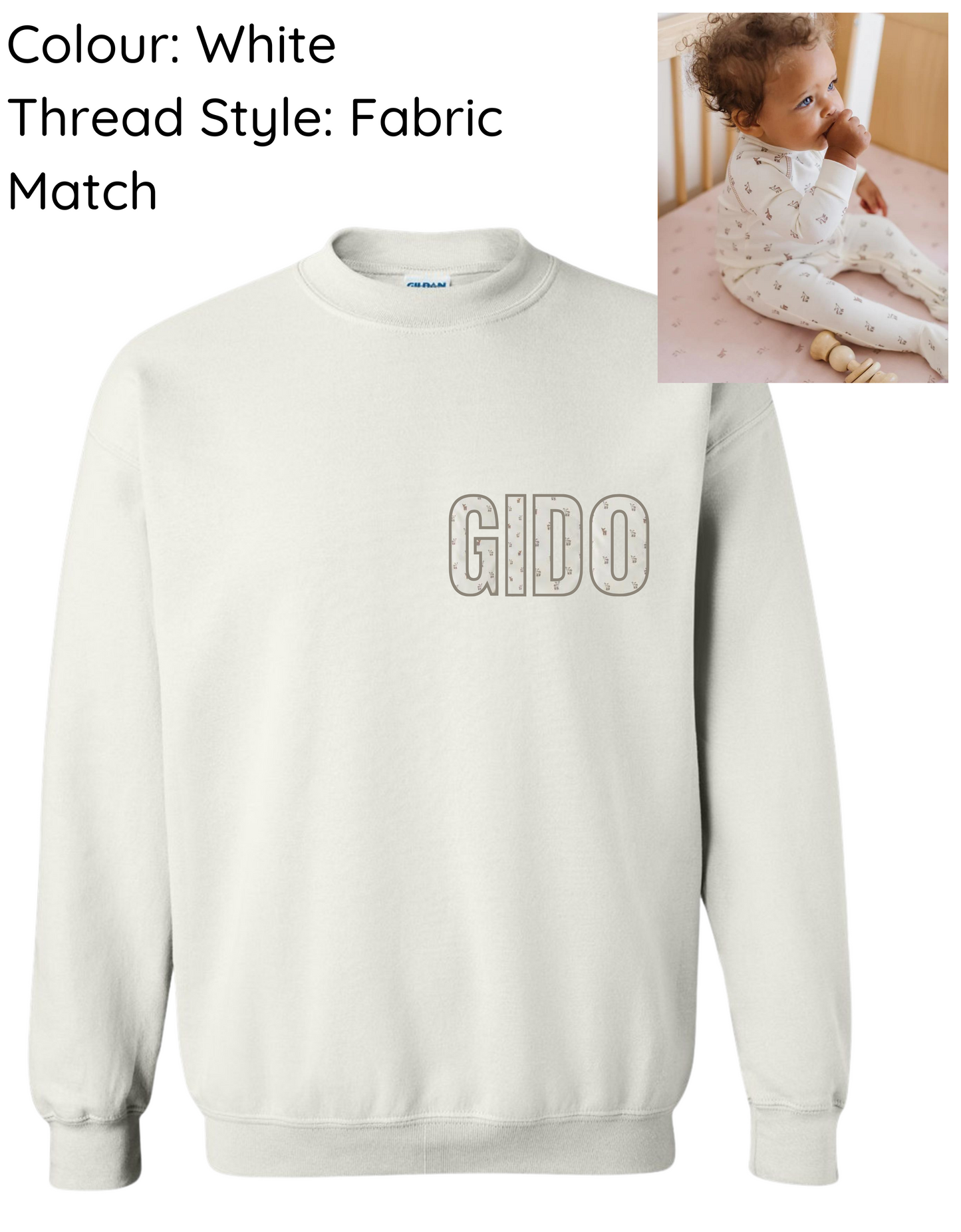 !! LIMITED TIME ONLY !! GIDO CUSTOM KEEPSAKE CREWNECK SWEATSHIRT