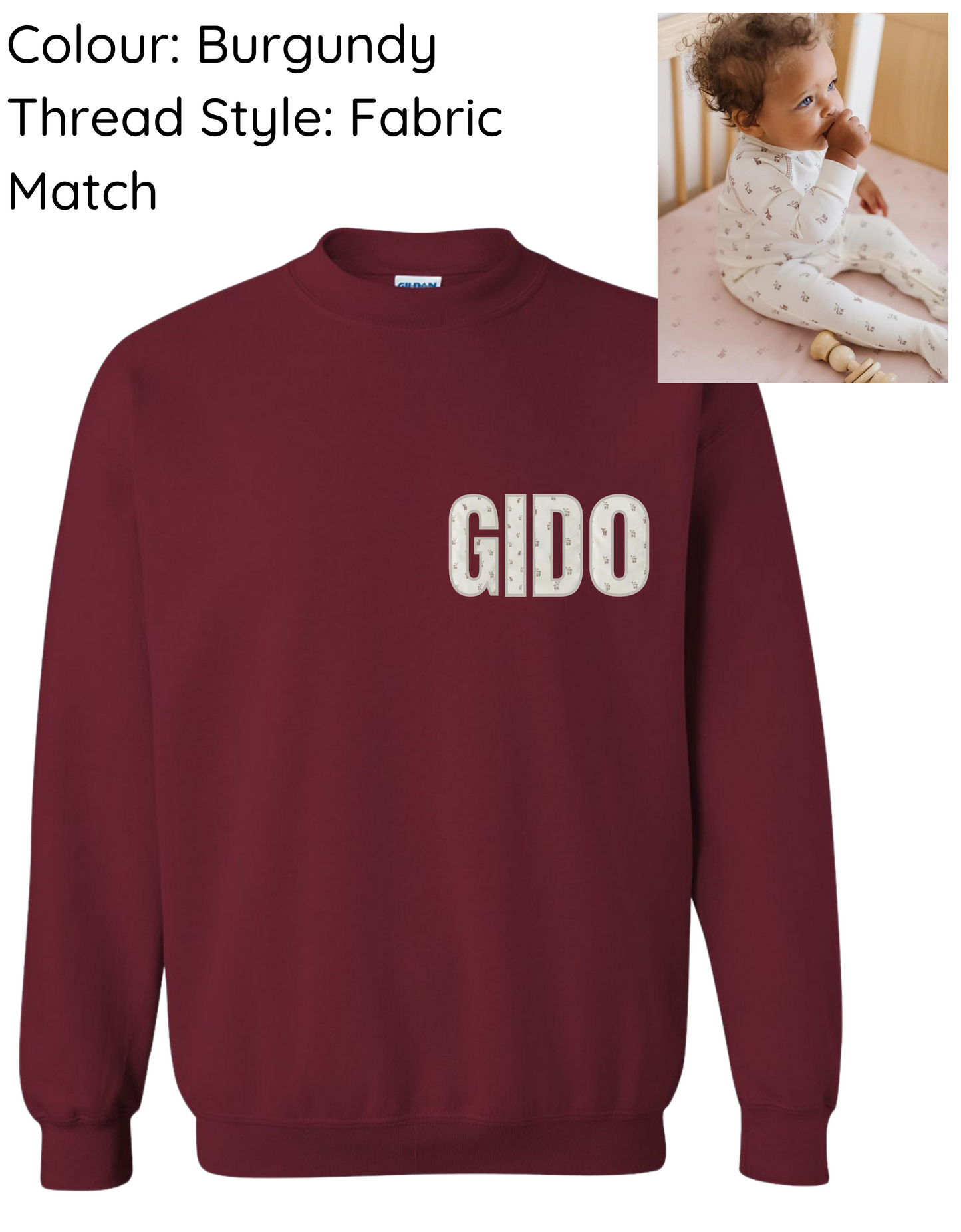 !! LIMITED TIME ONLY !! GIDO CUSTOM KEEPSAKE CREWNECK SWEATSHIRT