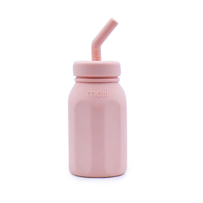 melii - Luxe Silicone Water Bottle: Pink
