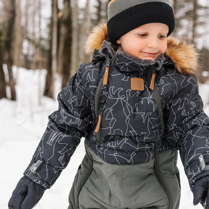 Perlimpinpin - One Piece Toddler Snowsuit - Animals