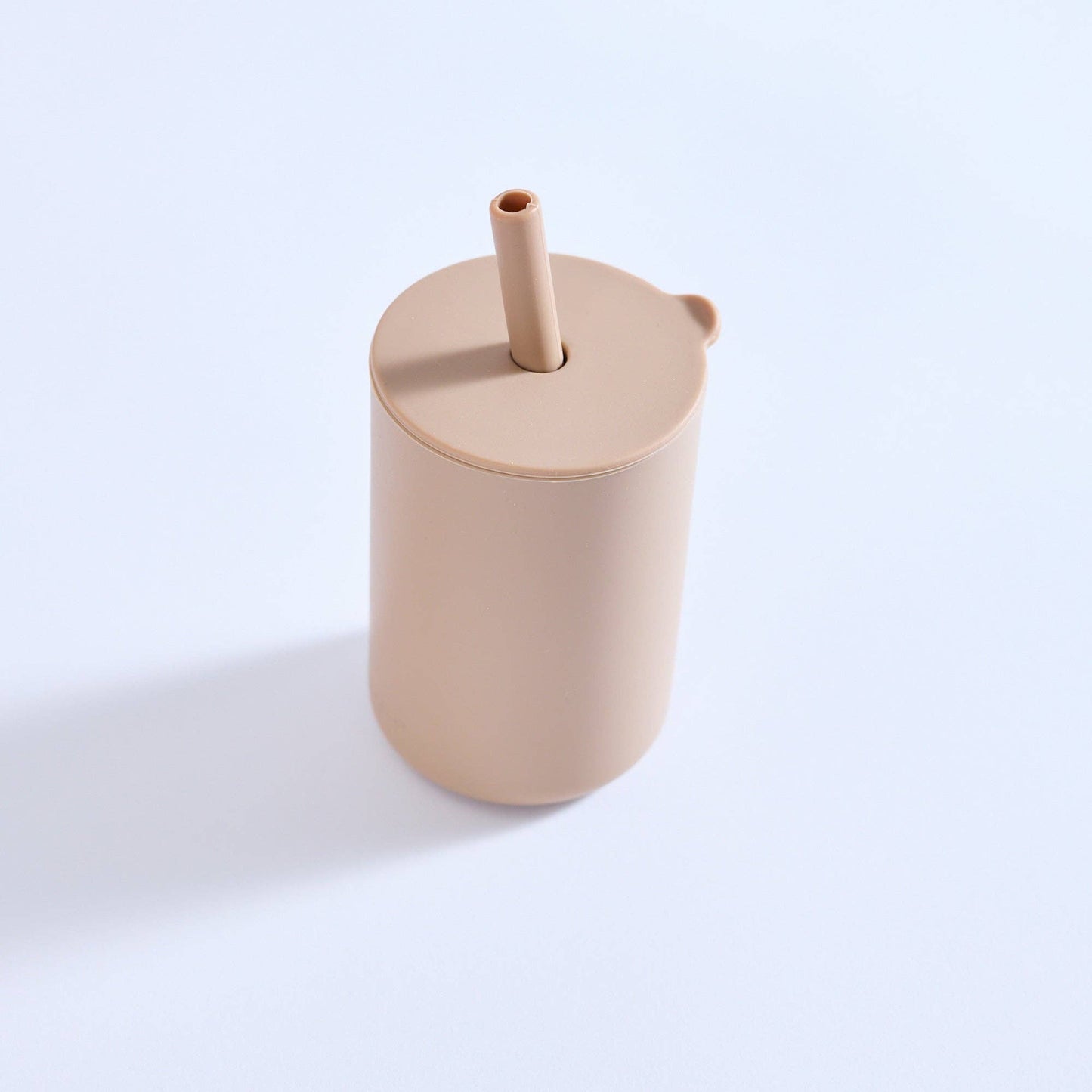 Milk Addict - Milk Addict Silicone Cup And Straw Set: Dusty Rose
