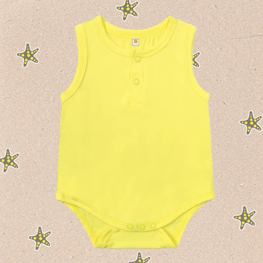 ✨PRE-SALE✨ Little Locals Bamboo Tank Romper - DANDELION