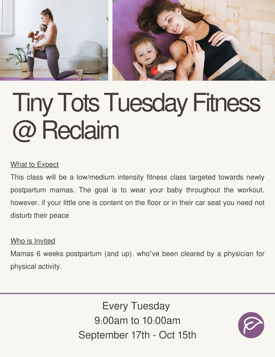 Tiny Tots Fitness Classes