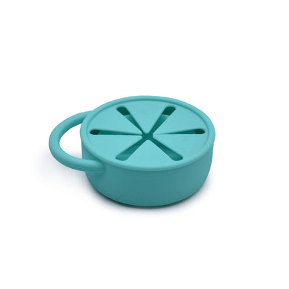 Melii - 100% Silicone Collapsible Snack Container with Finger Trap: Pink