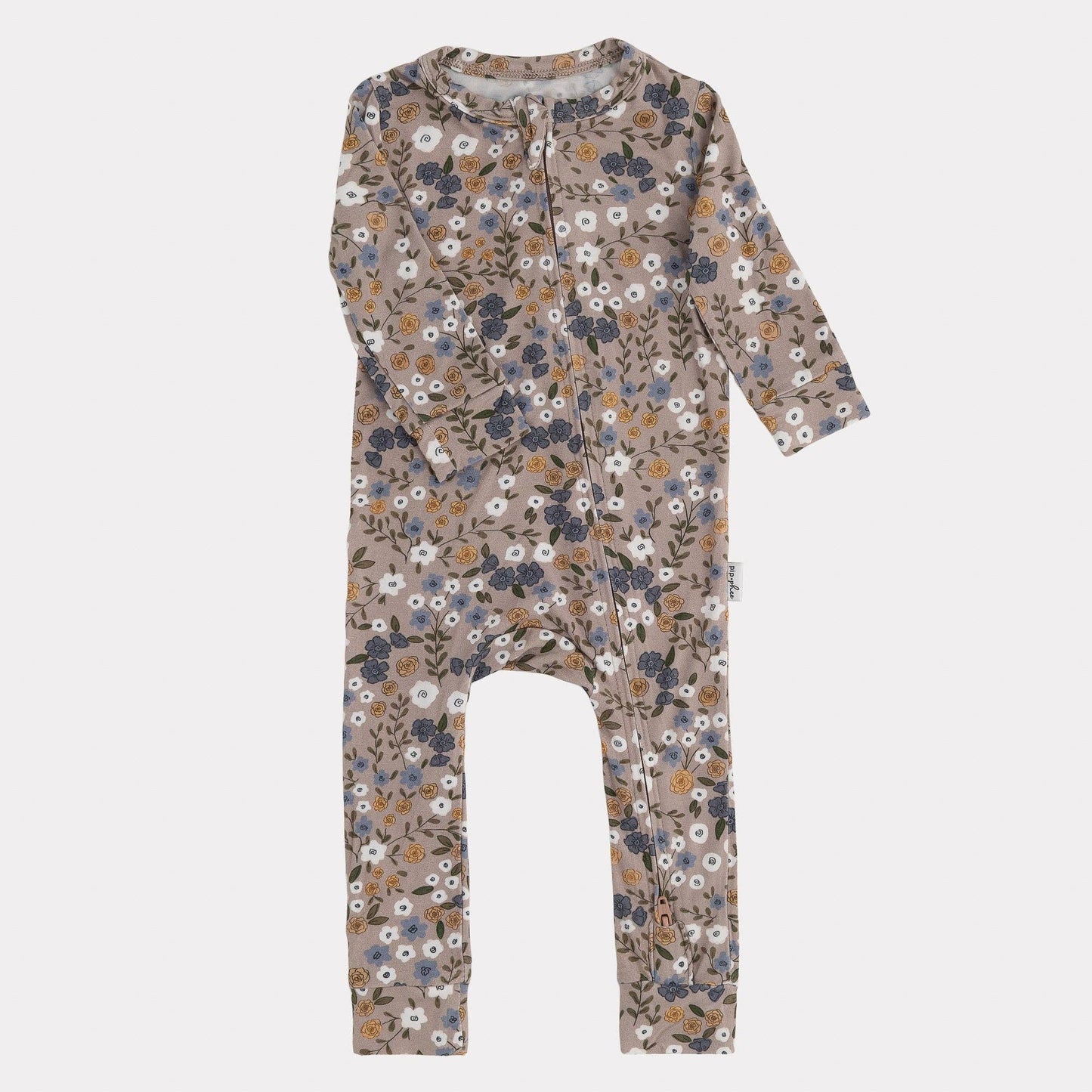Pip + Phee - Bamboo Footless Sleepers | LE Prints: Dainty-floral / 3T