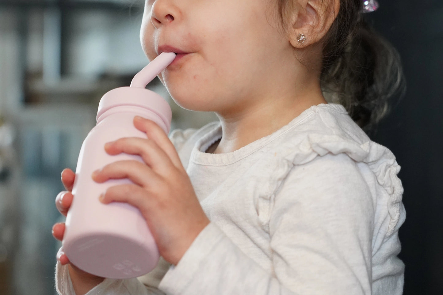 melii - Luxe Silicone Water Bottle: Pink