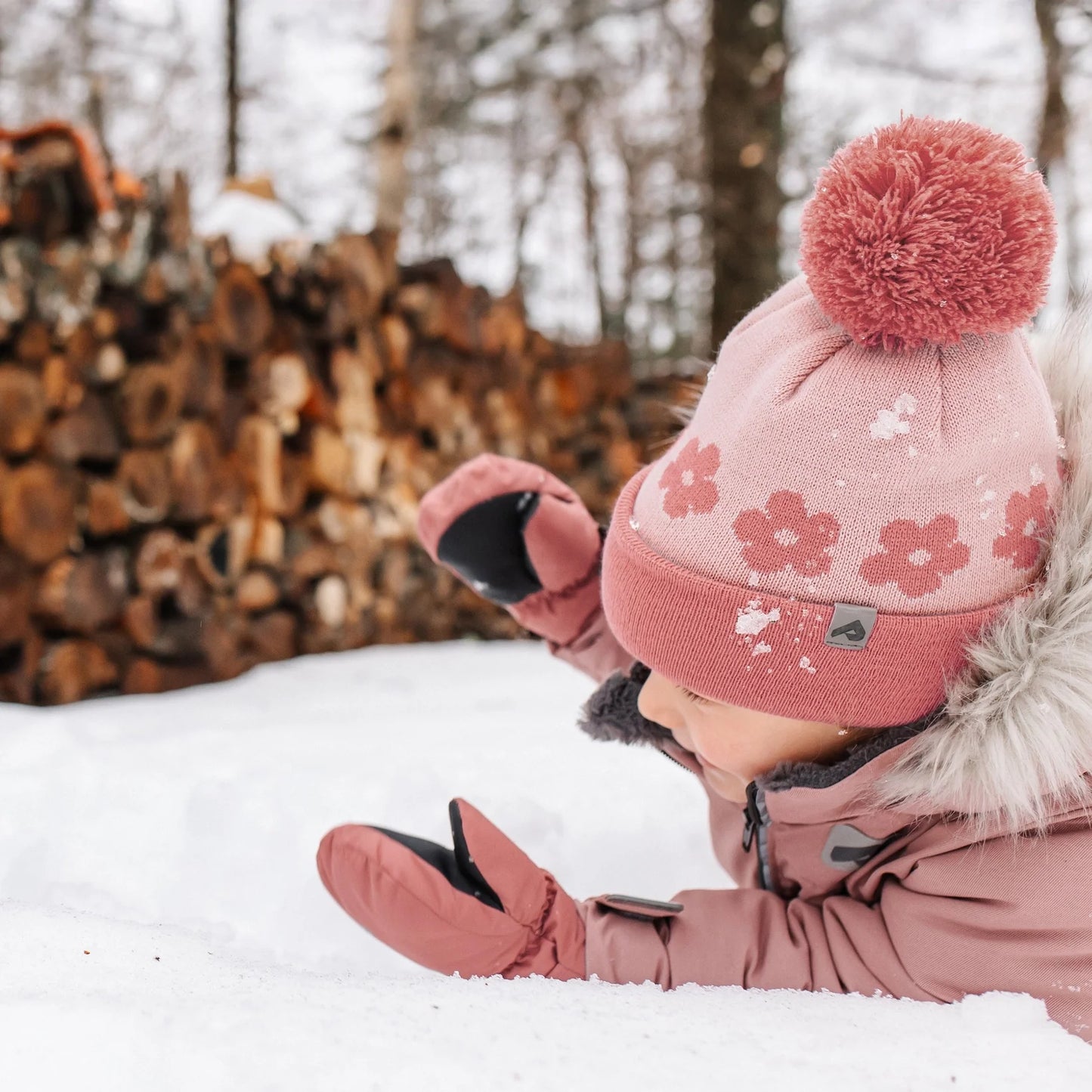 Perlimpinpin - Two Piece Kid Snowsuit - Peony