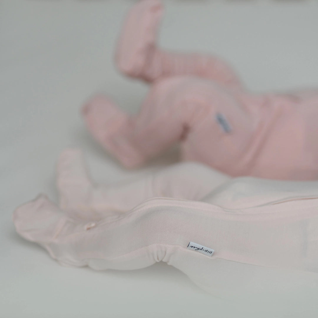 Pip + Phee - Bamboo Footed Sleeper - Petal Pink