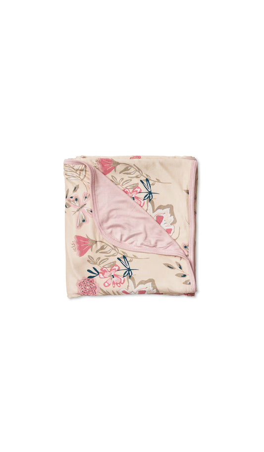 Everly Grey - Swaddle Blanket - Wild Flower