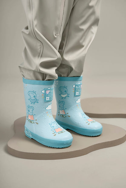 Grass & Air - Colour Changing Rain Boots (Wellies) - Peppa Pig Blue