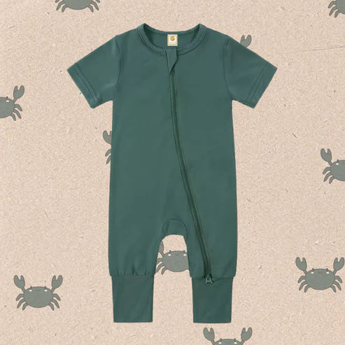 WHOLESALE - Little Locals Bamboo Sleep + Play Romper - Short Sleeve
