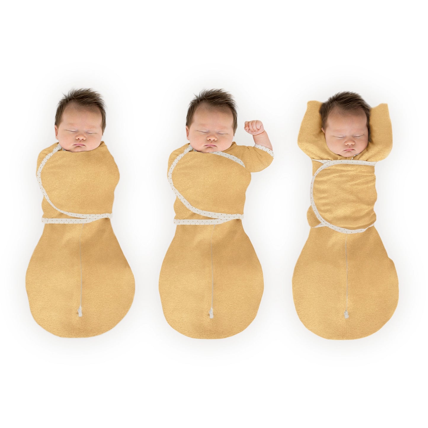 Heathered Gold - SwaddleDesigns - Omni Swaddle Sack Newborn 0-3 Mo: Small 0-3 Mo