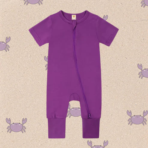 WHOLESALE - Little Locals Bamboo Sleep + Play Romper - Short Sleeve