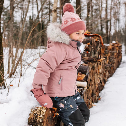 Perlimpinpin - Two Piece Kid Snowsuit - Peony