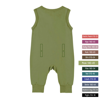 Little Locals PALS Sleep + Play Underalls - Moss