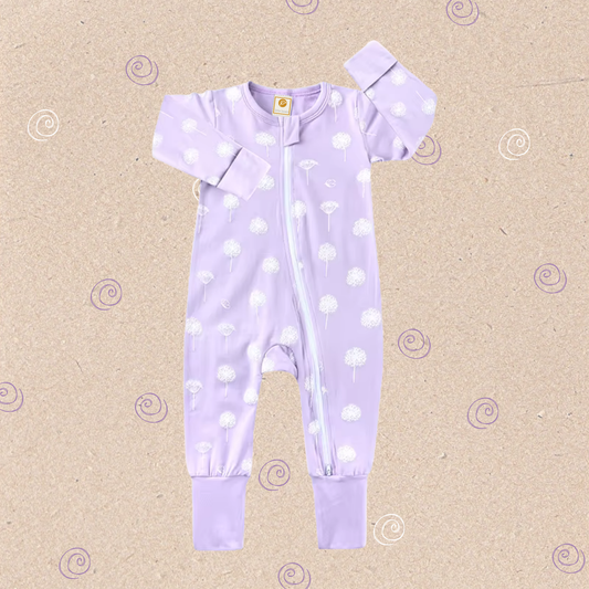 ✨PRE-SALE✨ Little Locals Romper - LILAC PUFFS