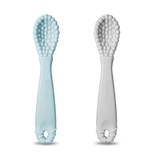 RaZberry Silicone Training Spoon - 2 pack - Blue & Green