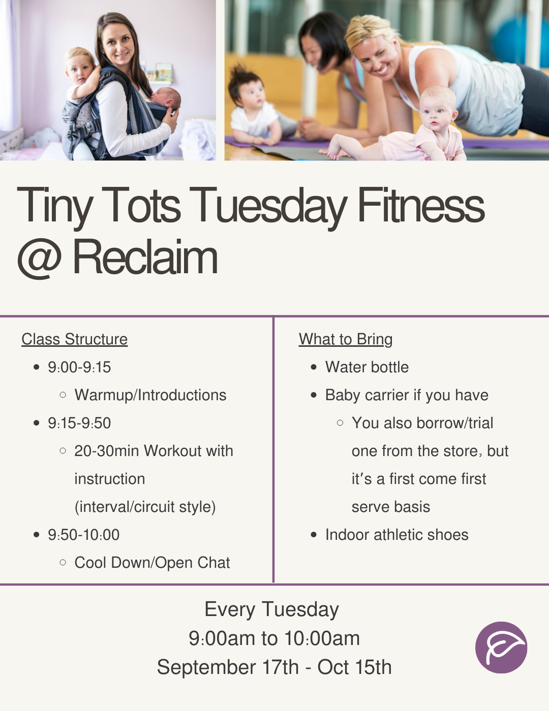 Tiny Tots Fitness Classes