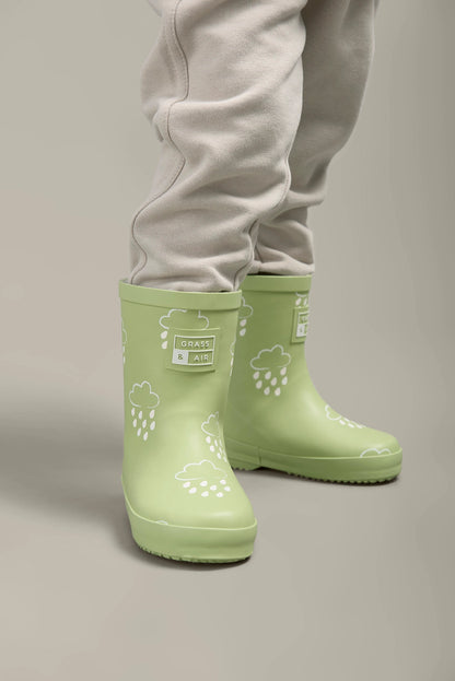 Grass & Air - Colour Changing Rain Boots (Wellies) - Glacial Green