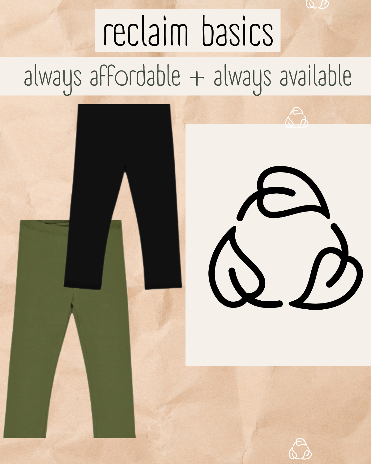 Reclaim Basics: Leggings 4 for $10