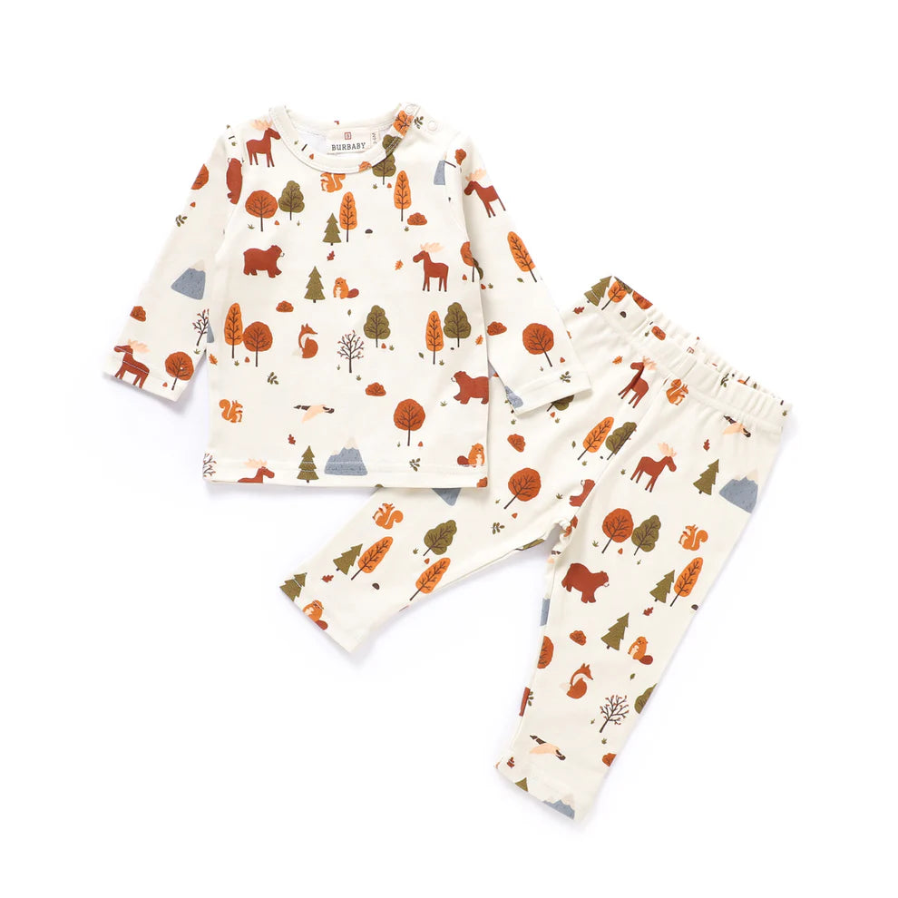 True North Friends Organic Cotton Canadian Wildlife Baby & Toddler Two-Piece Set