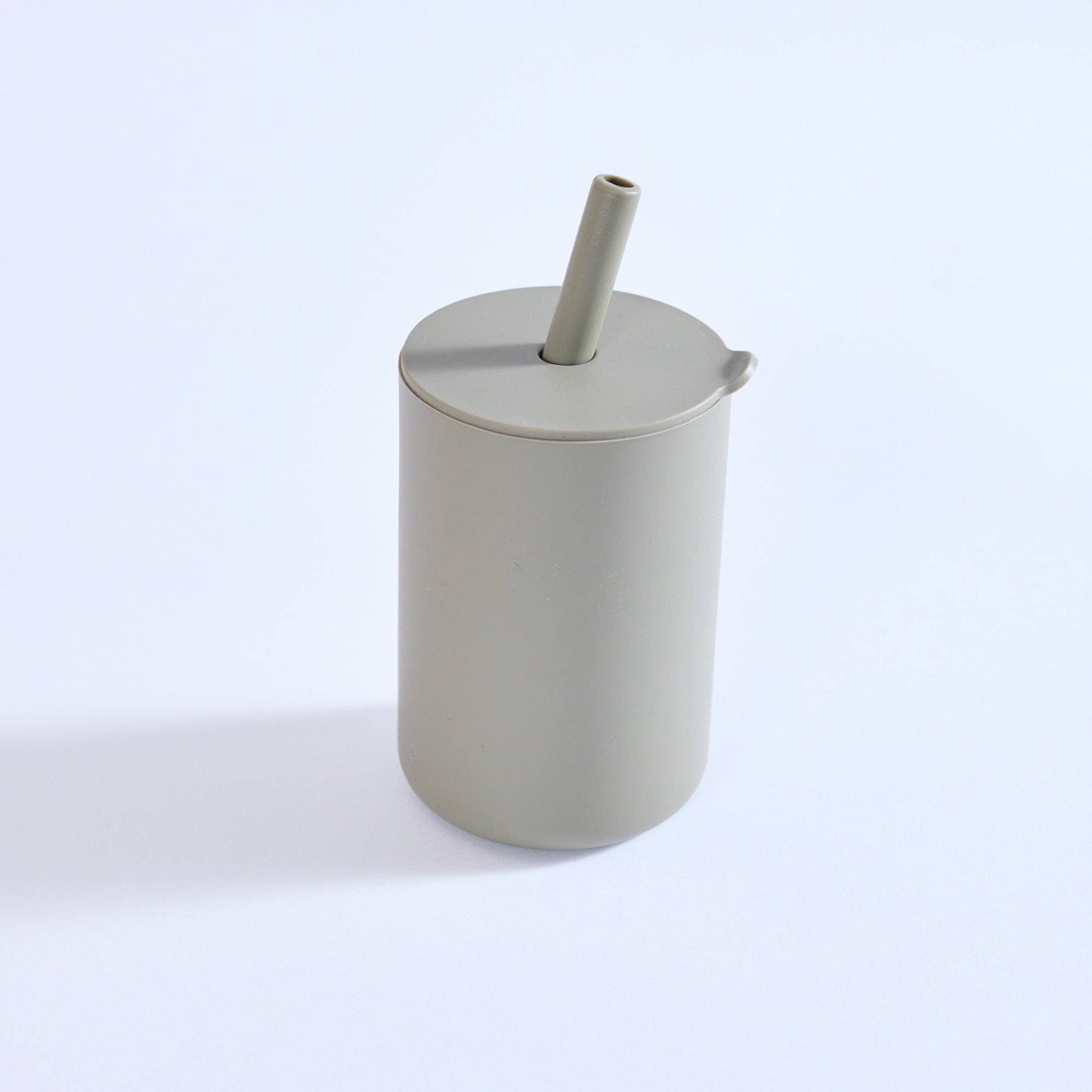 Milk Addict - Milk Addict Silicone Cup And Straw Set: Dusty Rose