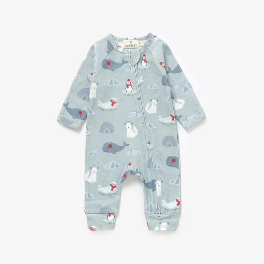 Arctic Friends Organic Cotton Two-Piece Pajama Set | Burbaby