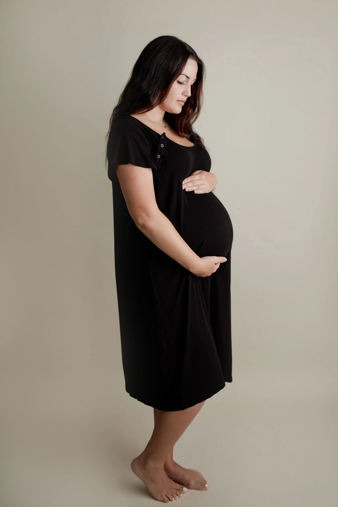 Three Little Tots - Maternity Mommy Labor and Delivery/ Nursing Gown
