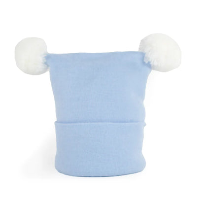 Kidcentral - Newborn Baby Knitted Hat - Double Pompom