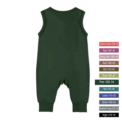 Little Locals PALS Sleep + Play Underalls - Pine