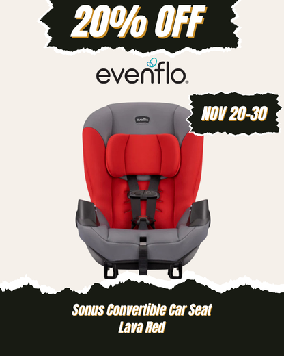 EVENFLO Sonus Convertible Car Seat (Lava Red)