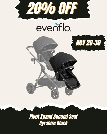EVENFLO Pivot Xpand Second Seat (Ayrshire Black)