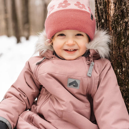 Perlimpinpin - One Piece Baby Snowsuit - Peony