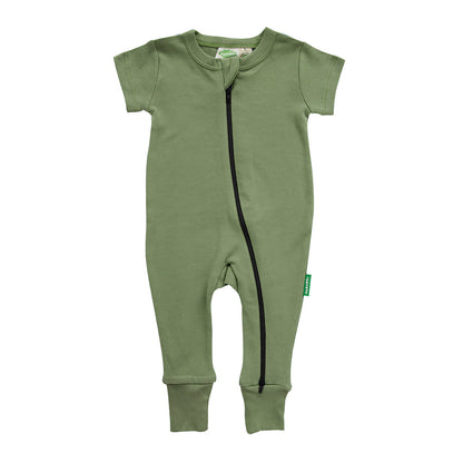 Parade Organics "2-Way" Zip Romper Short Sleeve