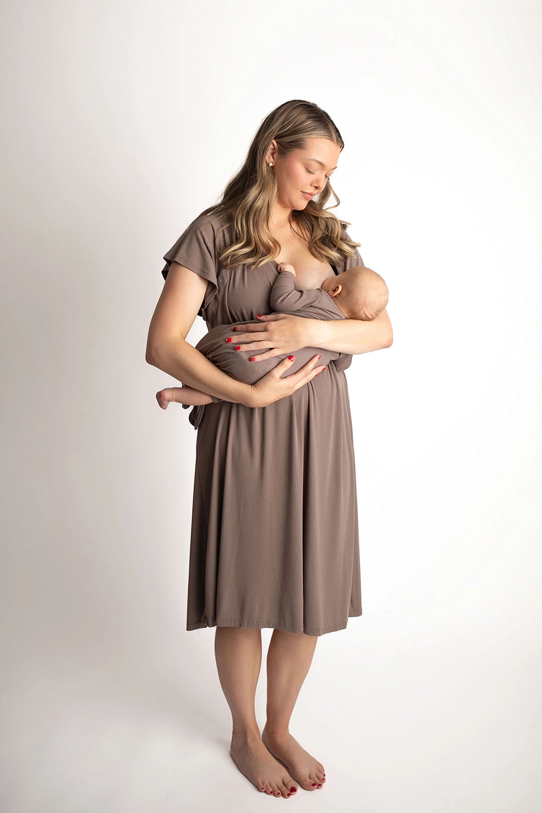 Three Little Tots - Maternity Mommy Labor and Delivery/ Nursing Gown