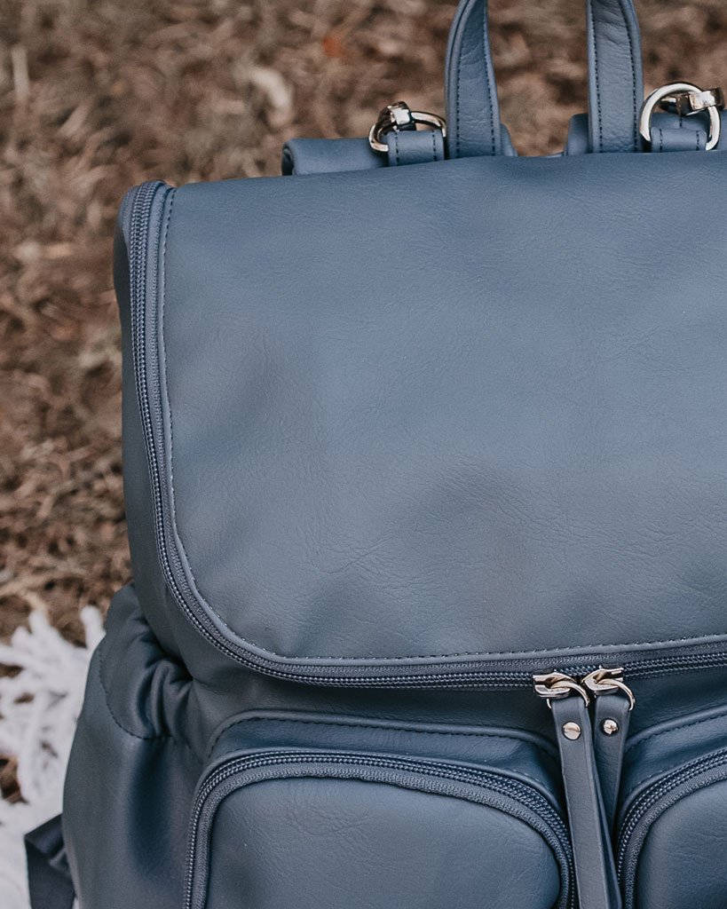 OiOi - Signature Nappy Backpack - Stone Blue