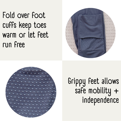 Little Locals PALS Sleep + Play Underalls - Teal