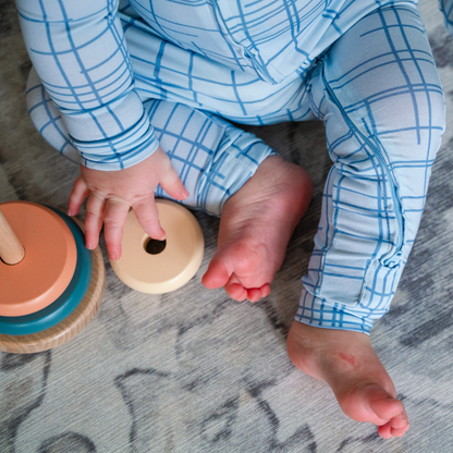 Pip + Phee - Bamboo Footless Sleepers | LE Prints: Dainty-floral / 3T