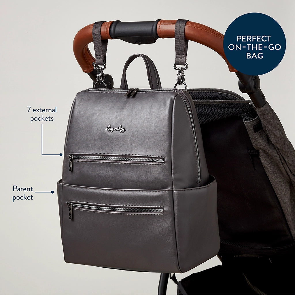 Itzy Ritzy - Eras Backpack Diaper Bag - Storm