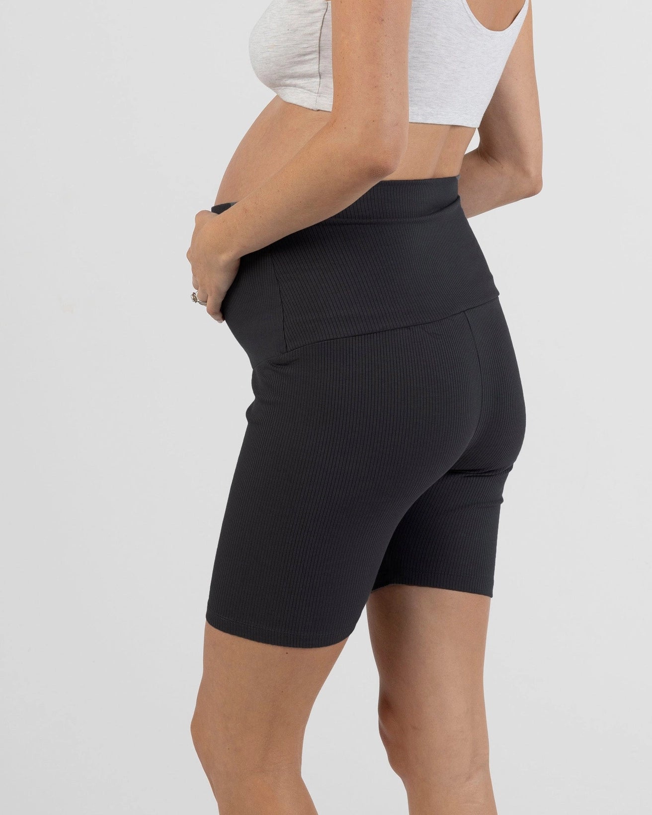 Angel Maternity - Maternity Bamboo Bike Shorts - Black