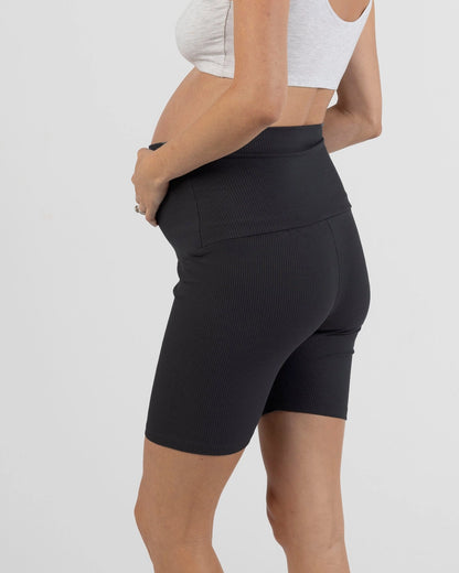Angel Maternity - Maternity Bamboo Bike Shorts - Black