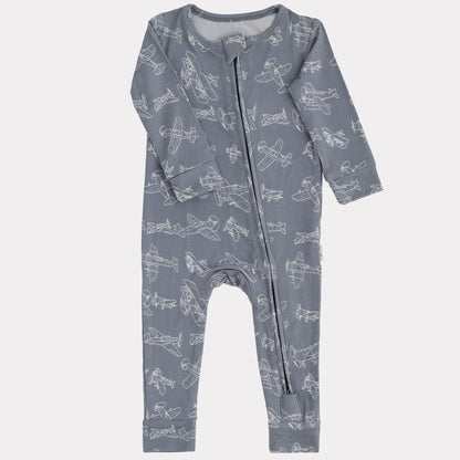 Pip + Phee - Bamboo Footless Sleepers | LE Prints #2: Desert-dinos / 3T